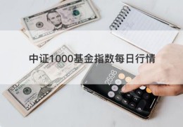 中证1000基金指数每日行情