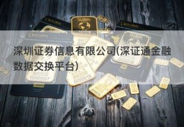 深圳证券信息有限公司(深证通金融数据交换平台)