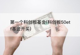 第一个科创板基金(科创板50etf基金开买)