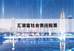 汇添富社会责任股票(汇添富社会责任基金净值查询余额)