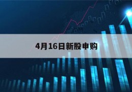 4月16日新股申购(2021年4月16日上市新股)