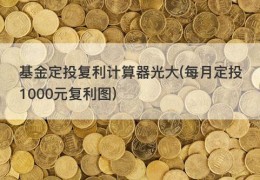 基金定投复利计算器光大(每月定投1000元复利图)