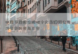 中国华茂股份股吧十大最赚钱公司，两年来的变与不变