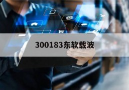 300183东软载波(300183东软载波季报)