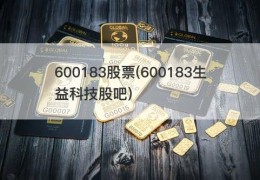 600183股票(600183生益科技股吧)