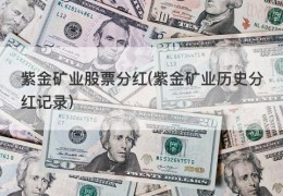 紫金矿业股票分红(紫金矿业历史分红记录)