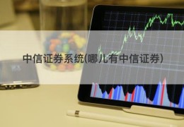 中信证券系统(哪儿有中信证券)