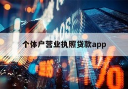 个体户营业执照贷款app(个体户营业执照贷款app2022)