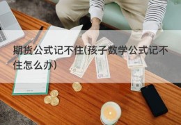 期货公式记不住(孩子数学公式记不住怎么办)